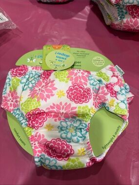 i play Floral Reusable Swim Diaper - Pink Green Blue